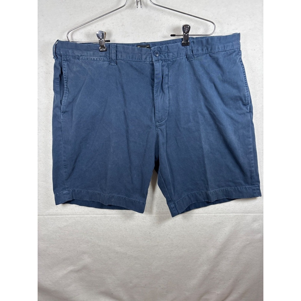 J Crew Stanton Shorts Navy Blue Chino Flat Front Mens Size 36‎